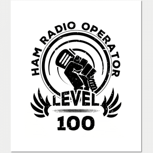 Level 100 Ham Radio Fan Gift Posters and Art